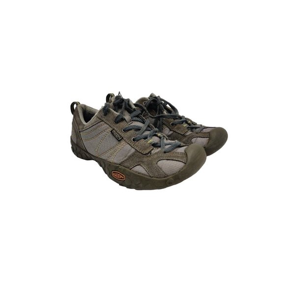 Keen 1006955 Kids/Boys/Girls Gray Low-Top Lace-Up Trail Hiking Shoes ~ Size 5